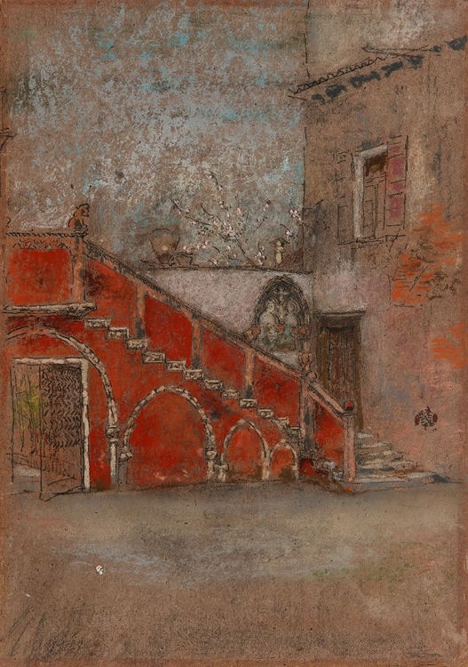 Picture of THE STAIRCASE, NOTE IN RED 1880