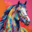 Picture of COLORFUL HORSE I