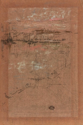 Picture of SUNSET, IN RED AND BROWN 1879