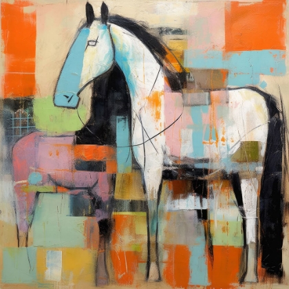 Picture of BLOCK HORSE IMPRESSIONIST I