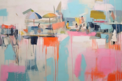 Picture of SUNNY WEATHER COLORFUL BEACH I