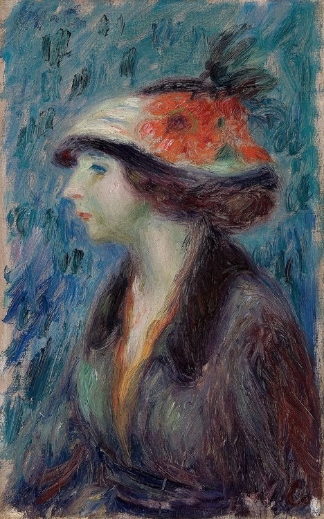 Picture of GIRL WITH FLOWERED HAT CA 1913