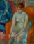 Picture of NUDE PULLING ON STOCKING, NUDE WITH RED HAIR CA 1925