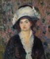 Picture of SHOP LADY, WOMAN IN A FEATHERED HAT 1910