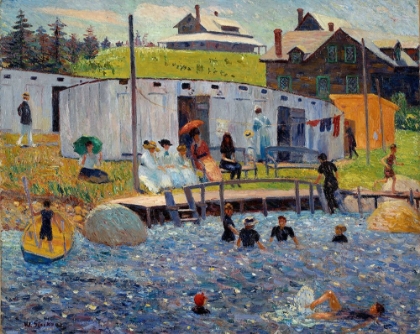 Picture of THE BATHING HOUR, CHESTER, NOVA SCOTIA 1910