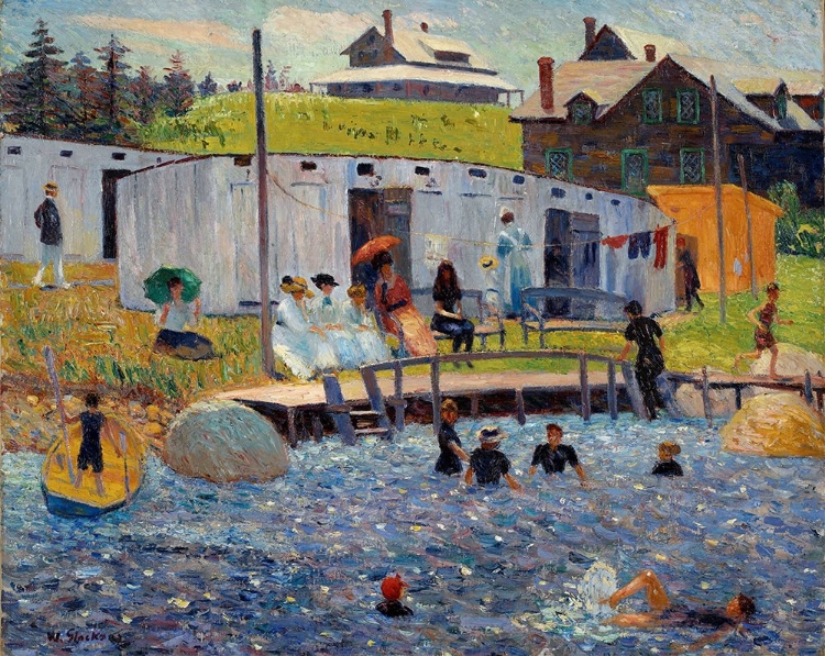Picture of THE BATHING HOUR, CHESTER, NOVA SCOTIA 1910