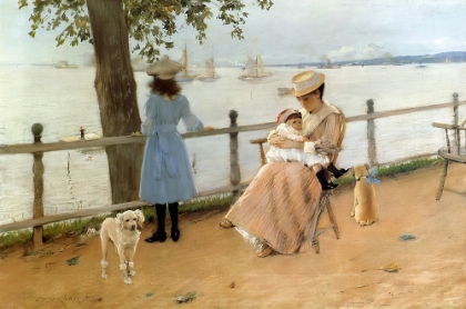Picture of AFTERNOON BY THE SEA, GRAVESEND BAY 1888