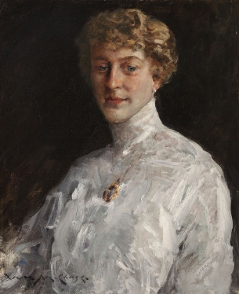 Picture of LADY IN A WHITE BLOUSE 1912
