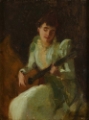 Picture of LADY PLAYING GUITAR
