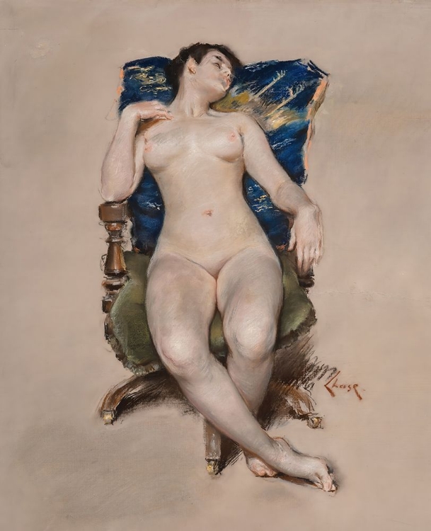 Picture of NUDE RESTING IN A CHAIR 1888