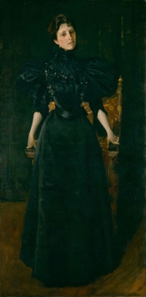 Picture of PORTRAIT OF A LADY IN BLACK 1895
