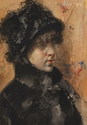Picture of PORTRAIT OF A YOUNG WOMAN 1880