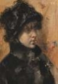 Picture of PORTRAIT OF A YOUNG WOMAN 1880
