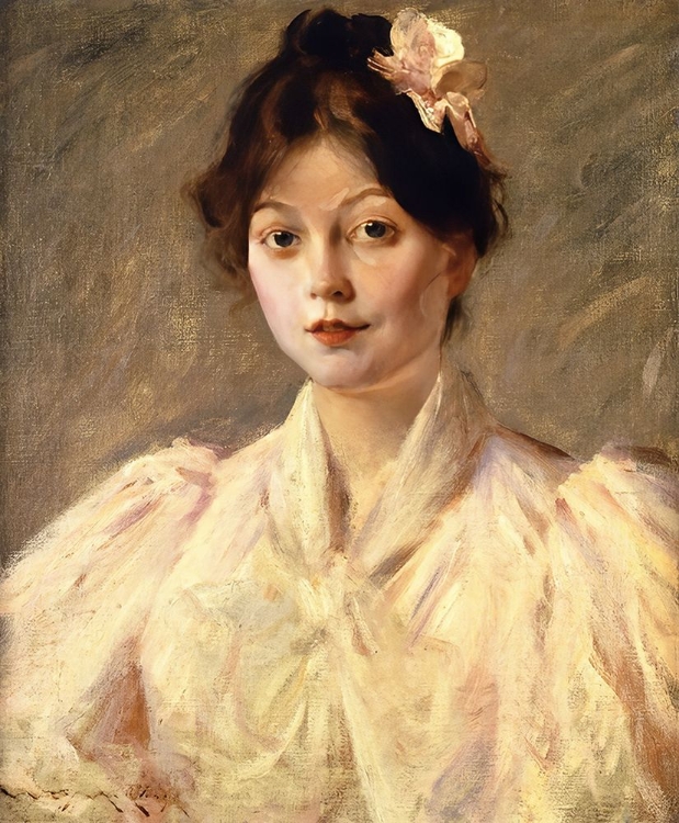 Picture of YOUNG WOMAN IN PINK 1905
