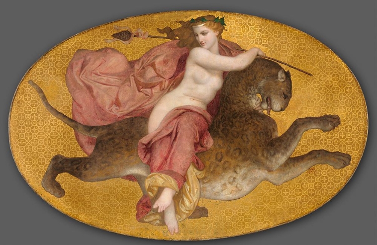 Picture of BACCHANTE ON A PANTHER 1855