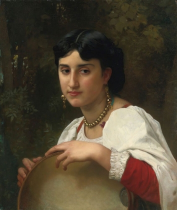 Picture of ITALIAN WOMAN WITH TAMBOURINE 1869