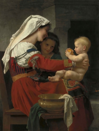 Picture of MATERNAL ADMIRATION, THE BATH 1869