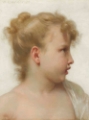Picture of STUDY, HEAD OF A LITTLE GIRL FACE IN PROFILE  1888