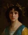 Picture of HEAD OF AN ITALIAN GIRL WITH A LAUREL WREATH 1872