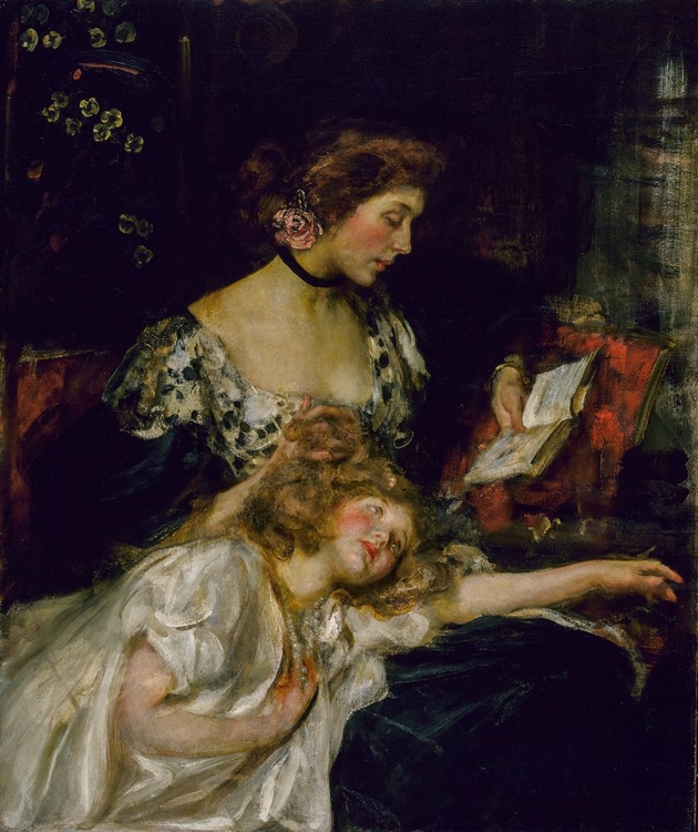 Picture of MOTHER AND CHILD LADY SHANNON AND KITTY CA 1900