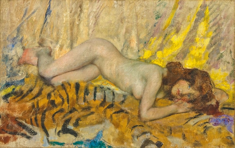 Picture of NUDE ON A TIGER SKIN