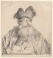 Picture of OLD MAN WITH A DIVIDED FUR CAP 1640