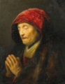 Picture of OLD WOMAN PRAYING 1629
