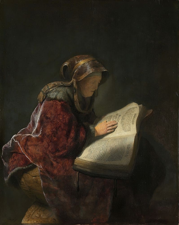 Picture of OLD WOMAN READING 1631