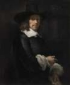 Picture of PORTRAIT OF A GENTLEMAN WITH A TALL HAT AND GLOVES 1656