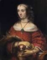 Picture of PORTRAIT OF A LADY WITH A LAP DOG 1665