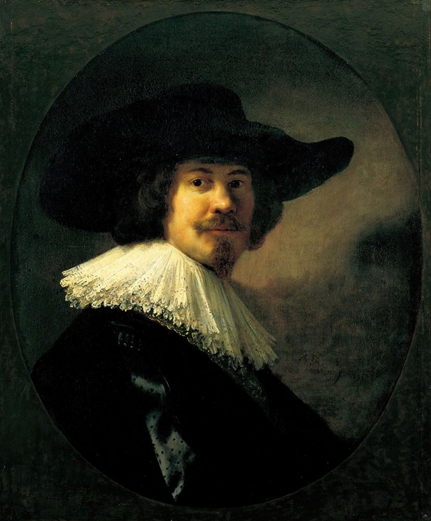 Picture of PORTRAIT OF A MAN IN A BROAD-BRIMMED HAT 1635