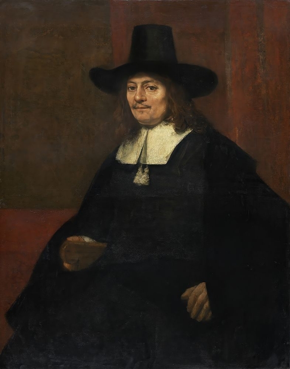 Picture of PORTRAIT OF A MAN IN A TALL HAT 1663