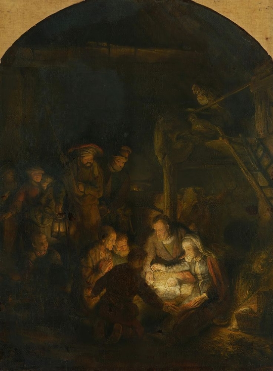 Picture of THE ADORATION OF THE SHEPHERDS 1646