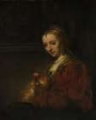 Picture of WOMAN WITH A PINK CA 1660