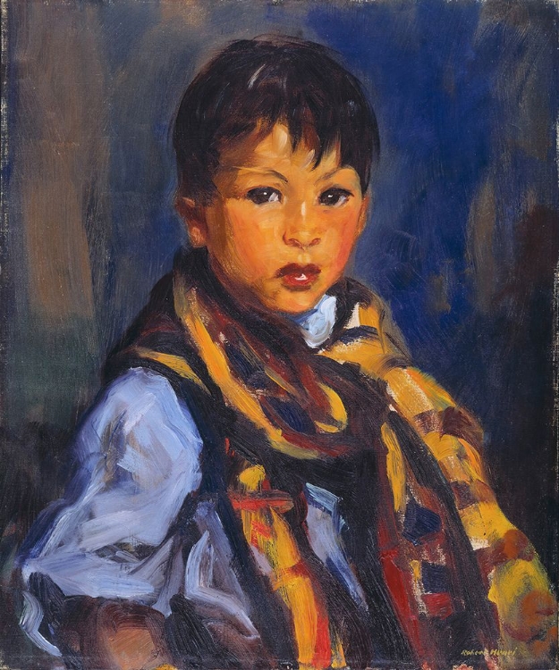 Picture of BOY WITH PLAID SCARF 1916
