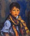 Picture of BOY WITH PLAID SCARF 1916