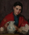 Picture of SEGOVIA GIRL HOLDING PITCHER 1912