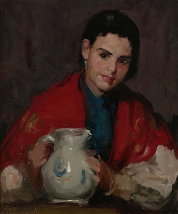 Picture of SEGOVIA GIRL HOLDING PITCHER 1912