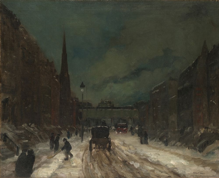 Picture of STREET SCENE WITH SNOW, 57TH STREET, NYC. 1902