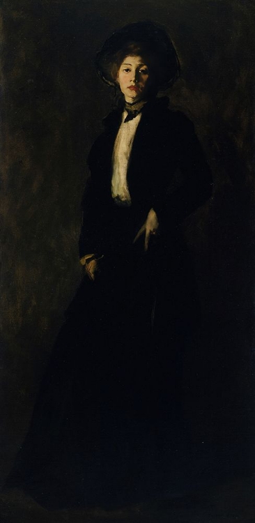 Picture of YOUNG WOMAN IN BLACK 1902