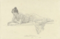 Picture of RECLINING WOMAN WITH TAMBOURINE 1900