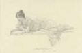 Picture of RECLINING WOMAN WITH TAMBOURINE 1900