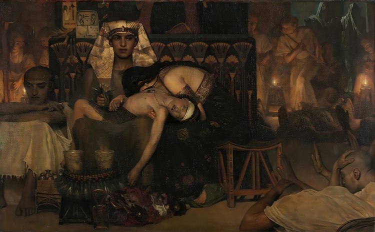 Picture of THE DEATH OF THE PHARAOHS FIRSTBORN SON 1872