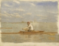 Picture of JOHN BIGLIN IN A SINGLE SCULL 1873