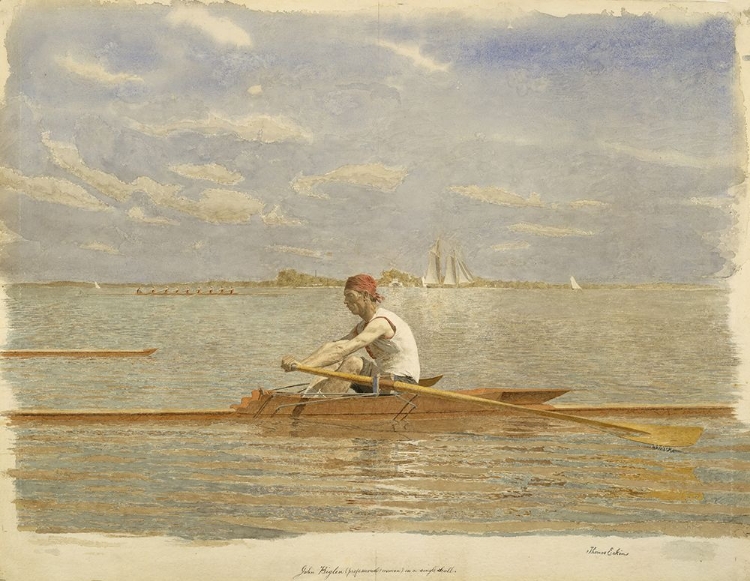 Picture of JOHN BIGLIN IN A SINGLE SCULL 1873