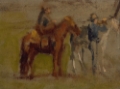 Picture of STUDY FOR COWBOYS IN THE BADLANDS 1887