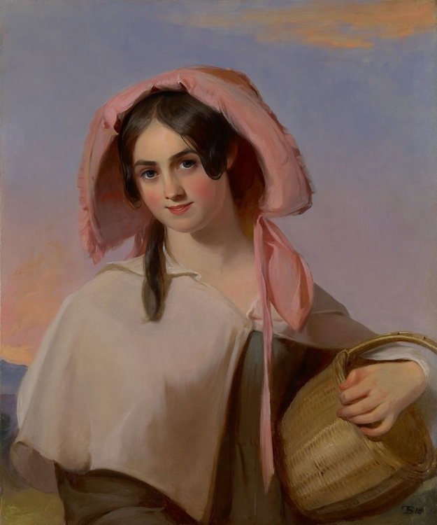 Picture of ELIZABETH COOK, MRS. BENJAMIN FRANKLIN BACHE AS THE COUNTRY GIRL 1839