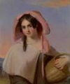 Picture of ELIZABETH COOK, MRS. BENJAMIN FRANKLIN BACHE AS THE COUNTRY GIRL 1839