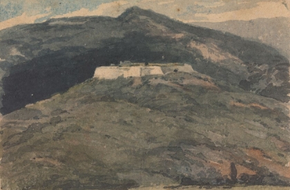 Picture of FORT PUTNAM FROM CAPN. PHILIPS PARLOUR. W. P. 1ST ATTEMPT, FROM NATURE 1814