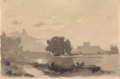 Picture of LANDSCAPE WITH CASTLE IN BACKGROUND